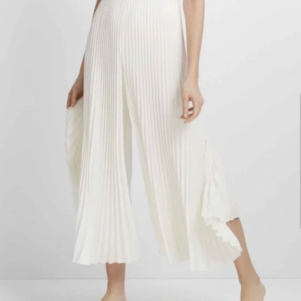 Club Monaco Ivory Pleated Jumpsuit - Size 4
